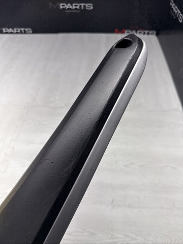 01-06 BMW E46 M3 Brushed Aluminum/Black Door Trim Armrest Front Left Driver