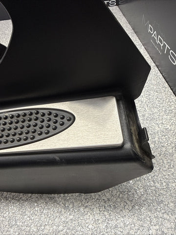 01-06 BMW E46 M3 BLACK DEAD PEDAL KICK PANEL COVER 7902400 *Hairline Crack