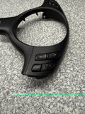 OEM 01-06 BMW E46 M3 Upper & Lower Steering Wheel Trim Cover Plate Black