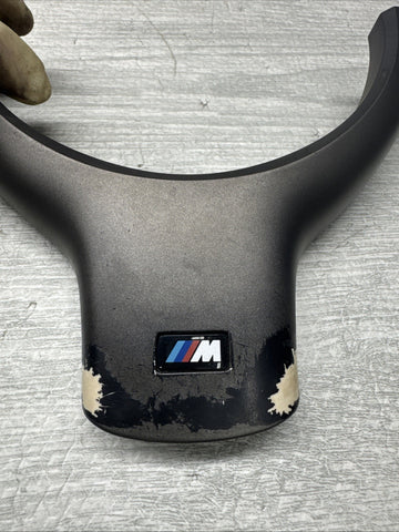 01-06 BMW E46 M3 Lower Steering Wheel Trim Cover Plate Titan Shadow Grey