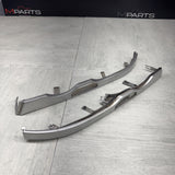 BMW E46 M3 01-06 FRONT RIGHT LEFT HEADLIGHT MOLDING PAIR TITAN SILVER *Notes*