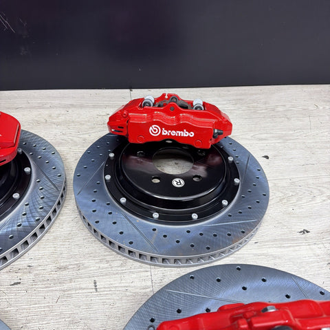 NEW 95-99 BMW E36 M3 BREMBO Big Brake Kit Red Calipers Rotors Set Plug Play