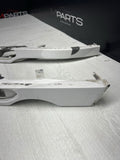 BMW E46 M3 01-06 FRONT HEADLIGHT TRIMS MOLDINGS PAIR ALPINE WHITE