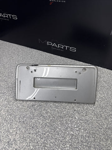 BMW E46 M3 01-06 Front License Plate Cover Base Bracket 51112694726 Silver