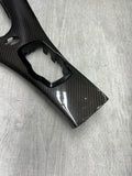 09-13 BMW E90 E92 M3 DCT CIC LEATHER CENTER CONSOLE TRIM 7903962 CARBON FIBER