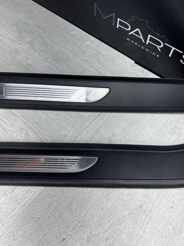 08-13 OEM E92 E93 BMW M3 Left Right Pair Door Sills Panels Scuff Plates