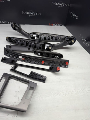 01-06 BMW E46 M3 Convertible Interior Armrests Trim Set Titan Shadow *Notes*