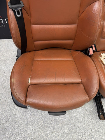 01-06 BMW E46 M3 Convertible Interior Front Heated Seats Cinnamon