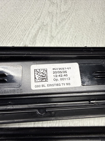 BMW 21-26 G80 M3 Front Door Sills Trims Set (2) 8075021 OEM