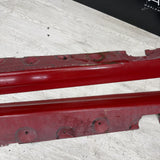 01-06 BMW E46 M3 Rocker Panel Side Skirts OEM Imola Red