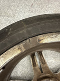 OEM BMW F10 F13 Front Wheel Rim 19x8.5 ET33 Double Spoke Style 351 Silver *Crack