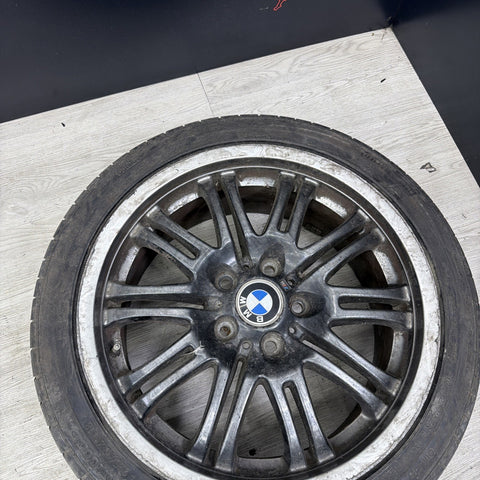 01-06 BMW E46 M3 Factory Front 18x8 M Double Spoke Alloy Style 67 Wheel 18" OEM