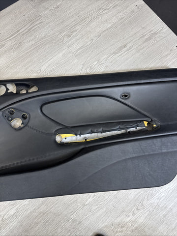 01-06 BMW E46 M3 PASSENGER RIGHT SIDE DOOR PANEL CARD BLACK OEM