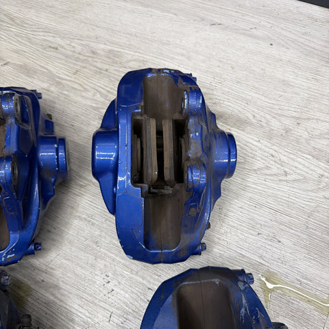 OEM BMW F80 F83 M3 M4 Front Rear 380/370mm Brake Calipers SET Brembo Blue