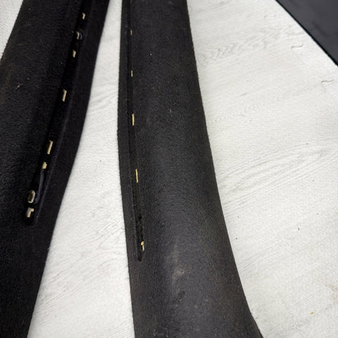 2001-2006 BMW M3 E46 Coupe Front Left Right A Pillar Trim Cover Black OEM