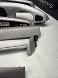 01-06 BMW E46 M3 Convertible Interior Armrests Trim Set Brushed Aluminum *Notes*