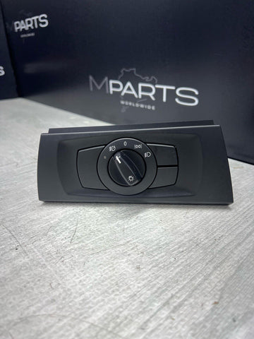 06-09 BMW E90 E92 E93 M3 Headlight Switch Light Control Module Automatic Black