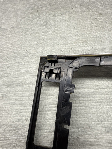 01-06 BMW E46 M3 Interior Center Shift Shifter Trim Brushed Aluminum Broken Tab