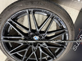 BMW 18-24 X5M X6M Competition 21" 22" Rims Wheels OEM 818M Gloss Black