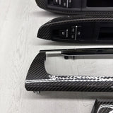 13-19 OEM BMW F06 M6 Central Console Dash Center Door Carbon Interior Trim Set