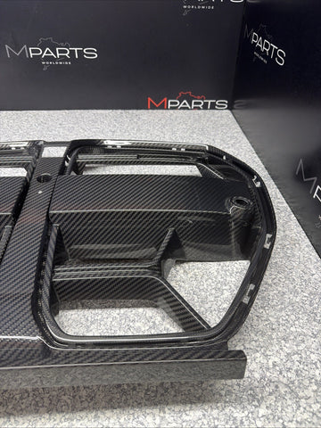 NEW 21-26 BMW G80 G82 G83 M3 M4 REAL CARBON FIBER CSL STYLE NOSE GRILL GRILLE