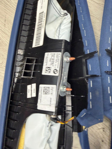 BMW 21-26 G82 M4 Coupe Rear Seat Seats Bolster Bolsters Fjords Blue Leather