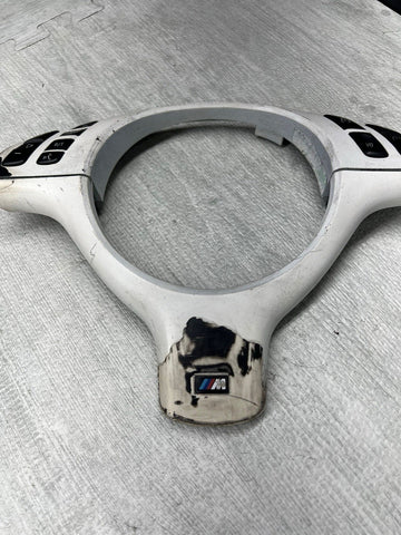 01-06 BMW E46 M3 Upper & Lower Steering Wheel Trim Multifunction Buttons Plate
