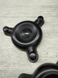 BMW E46 M3 FRONT STRUT TOWER PROTECTION CAPS COVERS PAIR 31312229458 OEM