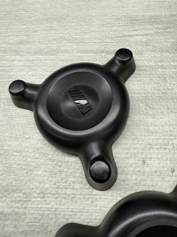 BMW E46 M3 FRONT STRUT TOWER PROTECTION CAPS COVERS PAIR 31312229458 OEM