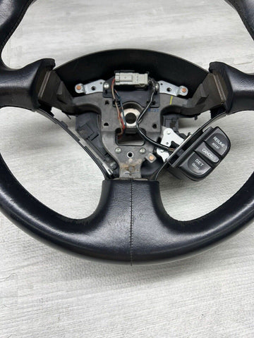 04-09 HONDA S2000 S2K AP2 OEM BLACK LEATHER STEERING WHEEL