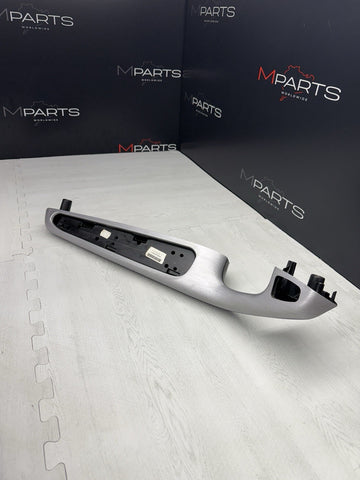 01-06 BMW E46 M3 Brushed Aluminum/Black Door Trim Armrest Front Left Driver