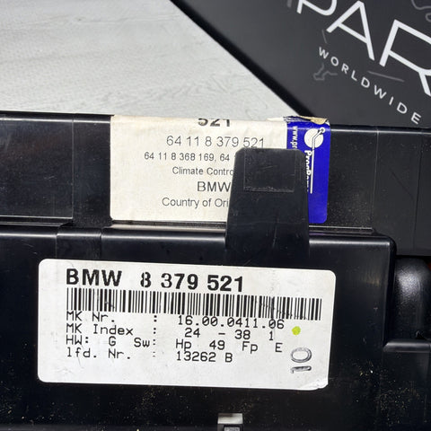96-99 BMW E36 3-SERIES A/C HEATER CLIMATE CONTROL SWITCH PANEL 8368169 OEM