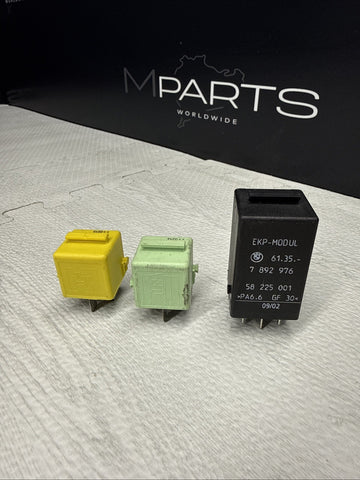 BMW 00-06 E39 M5 E46 M3 EKP Fuel Pump Relay Relays Fuses Unit Coupe OEM