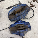 OEM BMW F80 F83 M3 M4 Front Rear 380/370mm Brake Calipers SET Brembo Blue