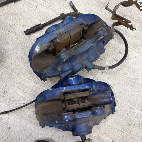 OEM BMW F80 F83 M3 M4 Front Rear 380/370mm Brake Calipers SET Brembo Blue