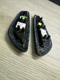 BMW E46 325 330 M3 Convertible Rear Black Upper Armrest Pads 7894431 7894432