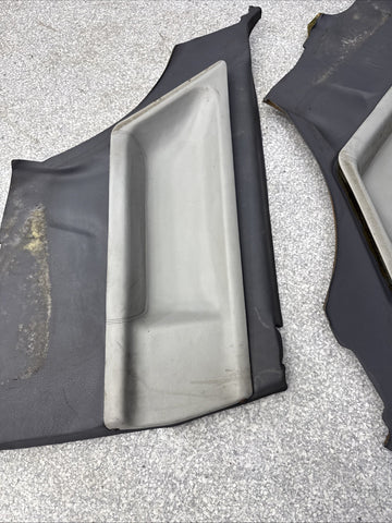BMW OEM E36 M3 95-99 Rear Dove Grey Leather Door Cards Panels 2489025