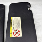 BMW 94-99 E36 M3 Black Sun Visors Sunvisors Pair OEM