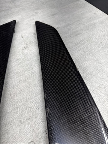 10-15 Ferrari 458 Italia Front Carbon Fiber Splitters *Damage