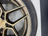 Rohana RFX11 5x120 19x9.5 19x11 Brushed Bronze Rims Wheels Set