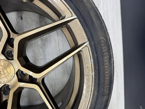 Rohana RFX11 5x120 19x9.5 19x11 Brushed Bronze Rims Wheels Set
