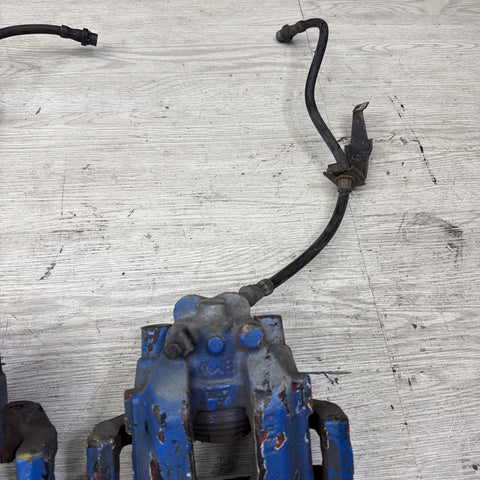 01-06 E46 M3 Rear Brake Calipers Left Right Pair Set Original *BLUE*