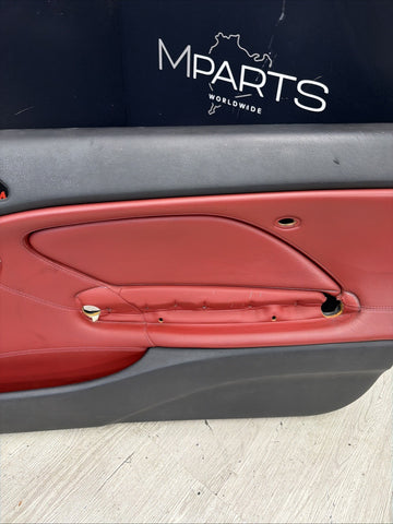 01-06 BMW E46 M3 FRONT RIGHT PASSENGER SIDE DOOR PANEL CARD IMOLA RED OEM