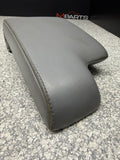 01-06 BMW E46 M3 Center Console Armrest Arm Rest Grey Leather Top Only