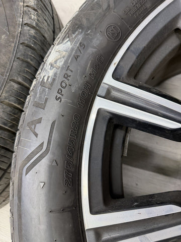 OEM 20" BMW Style 740M Wheels Rims w/2 Tires 2019+ G05 X5 G06 X6 Grey Machined