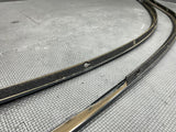 10-15 FERRARI 458 ITALIA ROOF GUTTER TRIMS MOULDINGS NERO DAYTONA 82275412