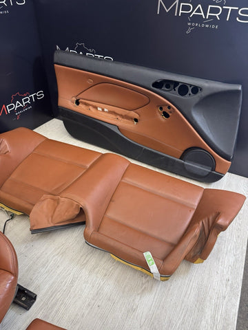 01-06 BMW E46 M3 Convertible Interior Front Rear Heated Seats Cinnamon *Notes