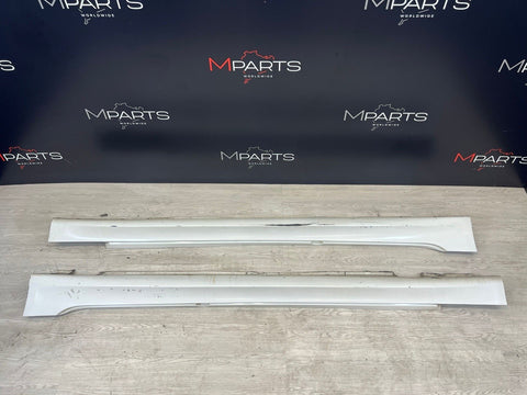 BMW 06-10 E60 M5 Side Skirts Rocker Panels Alpine White OEM 7896838