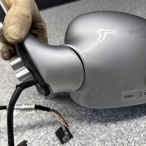01-06 BMW E46 M3 Side View Door Mirrors Pair Titan Silver *Notes*