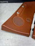01-06 BMW E46 M3 Convertible Rear Left Right Door Cards Panels Trims Cinnamon